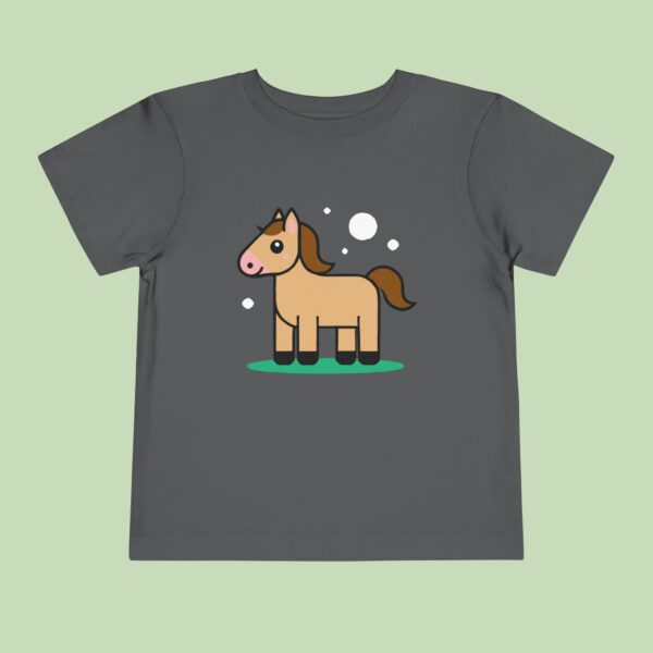 Horse Toddler Tee - Adorable Short Sleeve Shirt for Kids - Image 2