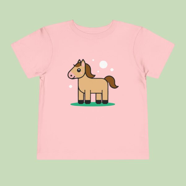 Horse Toddler Tee - Adorable Short Sleeve Shirt for Kids - Image 3