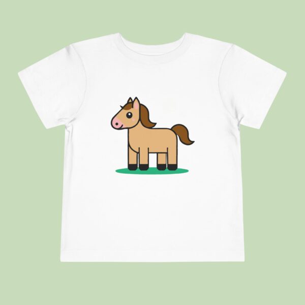 Horse Toddler Tee - Adorable Short Sleeve Shirt for Kids - Image 4