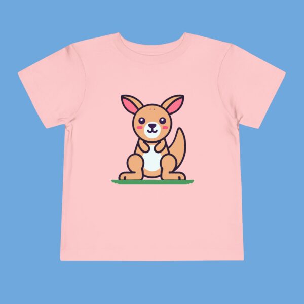 Hop Along Kangaroo Toddler Tee - Energetic Short Sleeve Shirt for Kids - Image 2