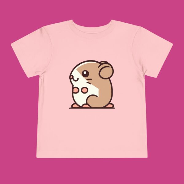 Happy Hamster Toddler Tee - Joyful Short Sleeve Shirt for Kids - Image 3